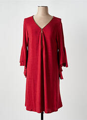 Robe mi-longue rouge JULIE D'ORLEAC pour femme seconde vue