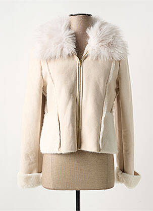 Blouson finition intérieure doublure polaire beige RINASCIMENTO femme