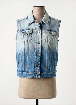 Veste casual col chemisier bleu S.OLIVER femme