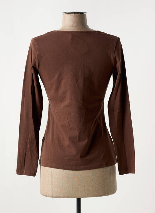 T-shirt marron TEX LEAVES pour femme