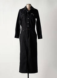 Robe longue manches longues manches longues noir WRANGLER femme