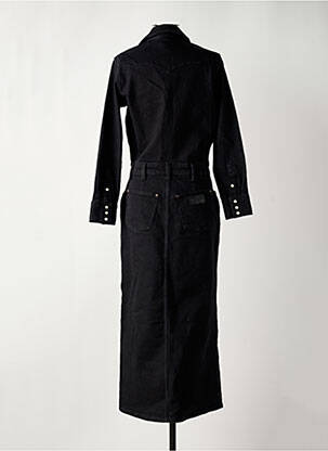 Robe longue manches longues manches longues noir WRANGLER femme