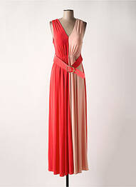 Robe longue sans manche sans manche rouge RINASCIMENTO femme