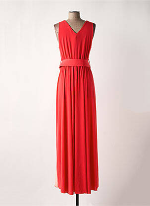 Robe longue sans manche sans manche rouge RINASCIMENTO femme