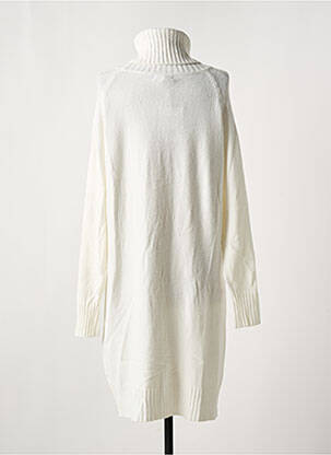 Robe pull stretch manches longues beige NOELINE femme