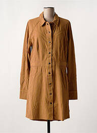 Robe mi-longue manches longues manches longues jaune WRANGLER femme