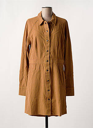 Robe mi-longue manches longues manches longues jaune WRANGLER femme