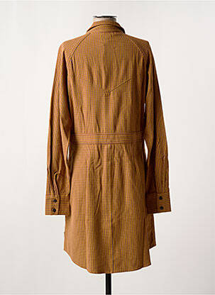 Robe mi-longue manches longues manches longues jaune WRANGLER femme