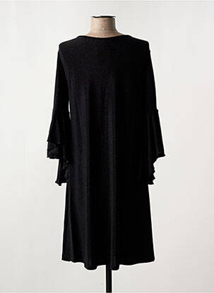 Robe courte manches 3/4 manches 3/4 noir JULIE D'ORLEAC femme