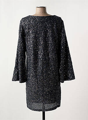 Robe courte coupe fluide manches 3/4 bleu ANDY & LUCY femme