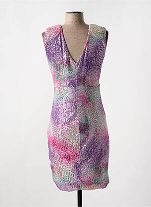 Robe courte sans manche sans manche violet RINASCIMENTO femme