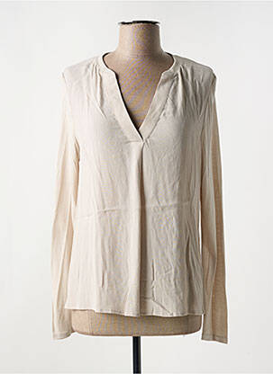 Blouse manches longues manches longues beige OUI femme