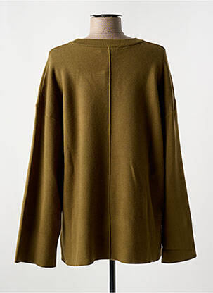 Pull coupe cintrée manches longues vert B.YOUNG femme