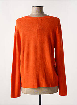 Pull coupe cintrée manches longues orange OUI femme