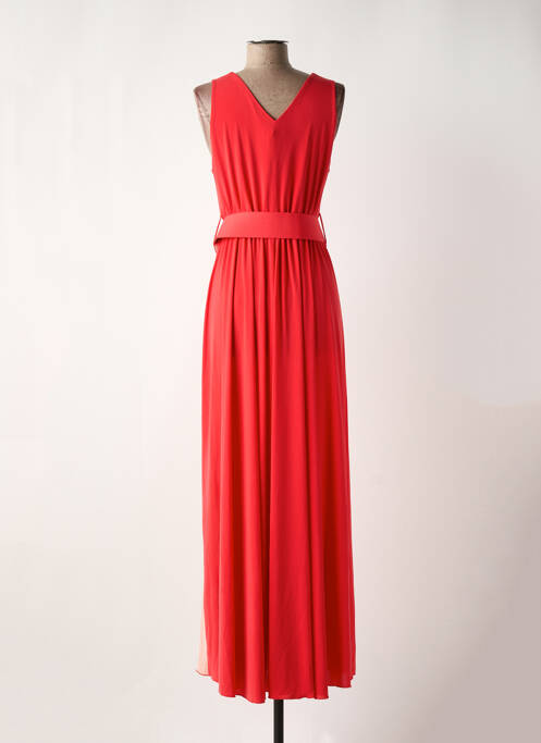 Robe longue sans manche sans manche rouge RINASCIMENTO femme