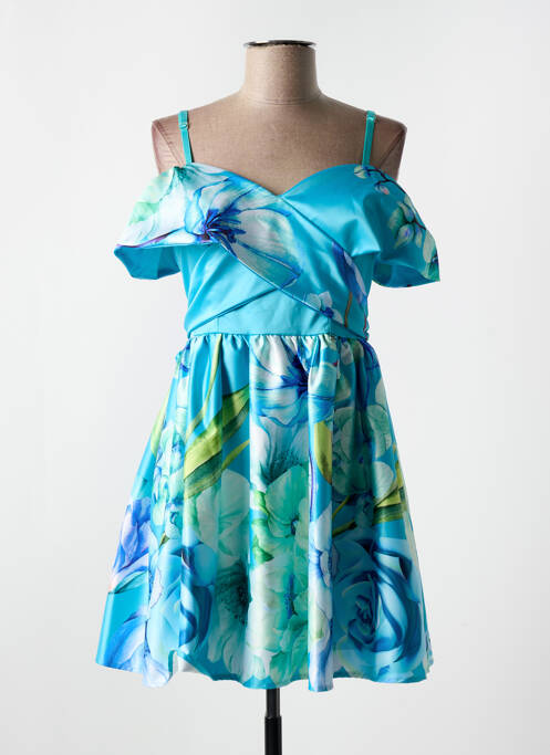 Robe courte bleu RINASCIMENTO pour femme