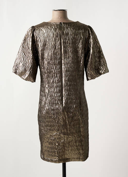 Robe mi-longue or GEISHA pour femme