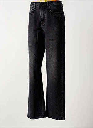 Jeans coupe droite stretch taille normale noir B.YOUNG femme