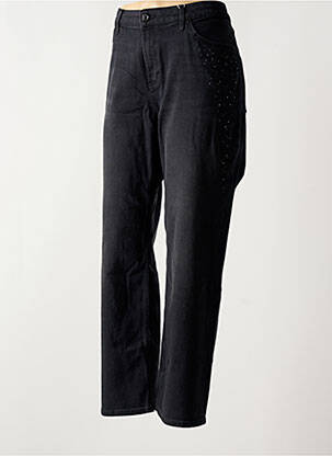 Jeans coupe droite stretch taille normale noir S.OLIVER femme