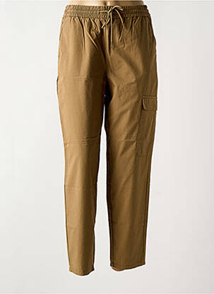 Pantalon 7/8 taille élastique taille normale marron S.OLIVER femme