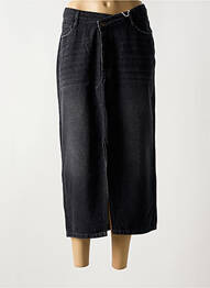 Jupe longue coupe droite noir KANOPE femme