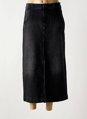 Jupe longue coupe droite noir B.YOUNG femme