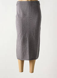 Jupe longue taille normale gris GEISHA femme