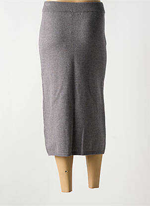 Jupe longue taille normale gris GEISHA femme