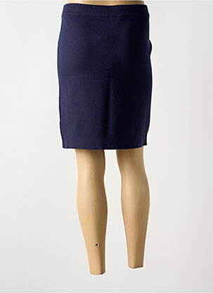 Jupe courte taille élastique bleu B.YOUNG femme