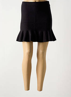 Jupe courte coupe évasée noir B.YOUNG femme
