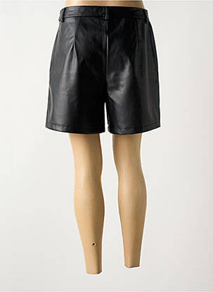 Short tissage simili-cuir taille normale noir B.YOUNG femme
