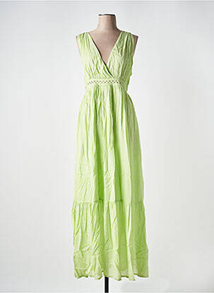 Robe longue sans manche sans manche vert SCOTCH & SODA femme