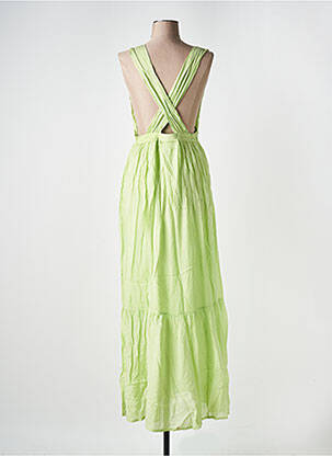 Robe longue sans manche sans manche vert SCOTCH & SODA femme