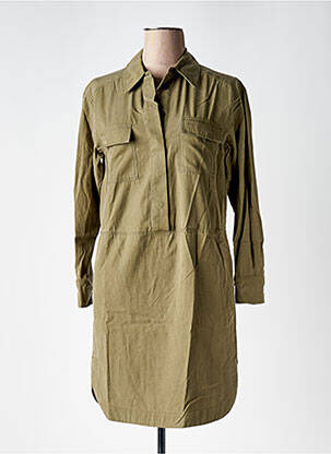 Robe courte manches longues manches longues vert SCOTCH & SODA femme