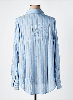 Chemisier coupe cintrée manches longues bleu SCOTCH & SODA femme