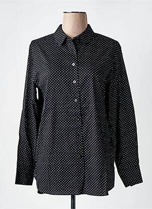 Chemisier coupe cintrée manches longues noir SCOTCH & SODA femme