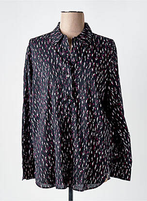 Chemisier coupe cintrée manches longues noir SCOTCH & SODA femme
