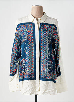 Chemisier imprimé fleurs manches longues beige SCOTCH & SODA femme