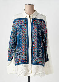Chemisier imprimé fleurs manches longues beige SCOTCH & SODA femme