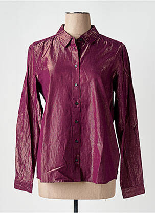 Chemisier coupe fluide manches longues violet SCOTCH & SODA femme