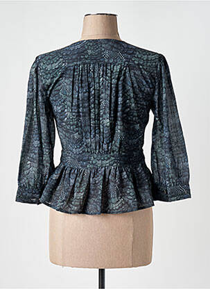 Chemisier coupe cintrée manches 3/4 vert SCOTCH & SODA femme