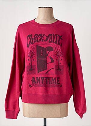 Sweat-shirt stretch manches longues rose SCOTCH & SODA femme