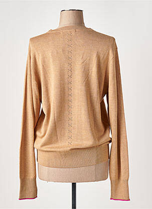 Pull stretch manches longues beige SCOTCH & SODA femme