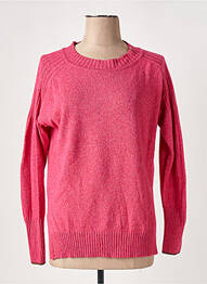 Pull tissage chiné manches longues rose SCOTCH & SODA femme