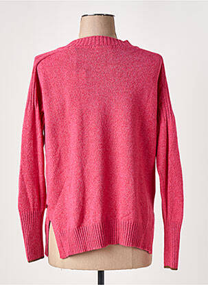 Pull tissage chiné manches longues rose SCOTCH & SODA femme