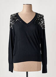 Pull stretch manches longues noir SCOTCH & SODA femme
