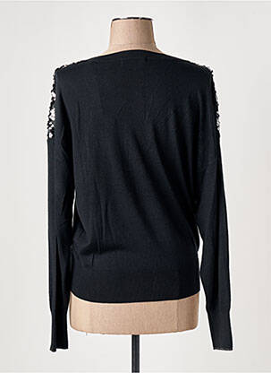 Pull col v manches longues noir SCOTCH & SODA femme