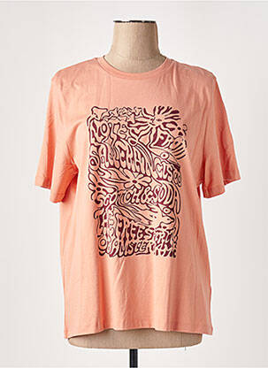 T-shirt imprimé fantaisie manches courtes orange SCOTCH & SODA femme