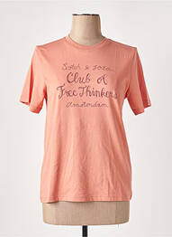 T-shirt imprimé fantaisie manches courtes rose SCOTCH & SODA femme