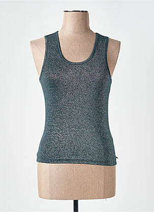 Débardeur coupe ajustée sans manche argent SCOTCH & SODA femme